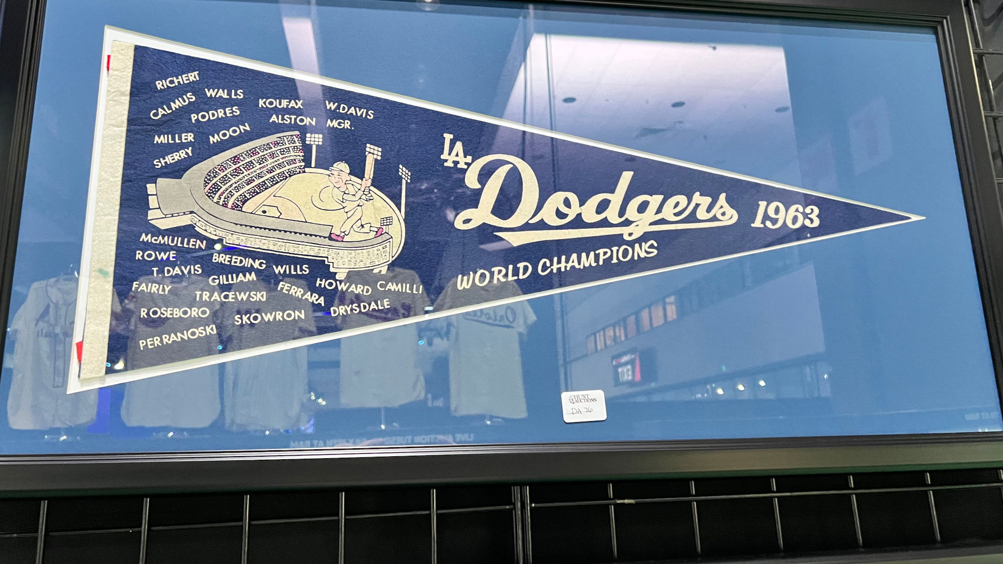 All Star Auctions 1963 Dodgers Pennant