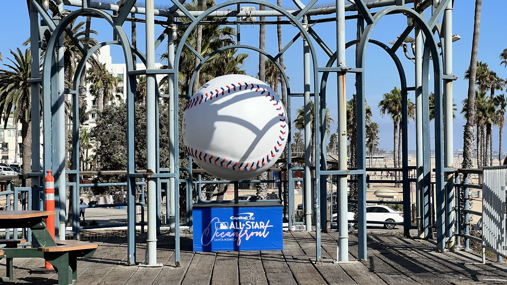 All Star Week Santa Monica Pier Side of Baseball