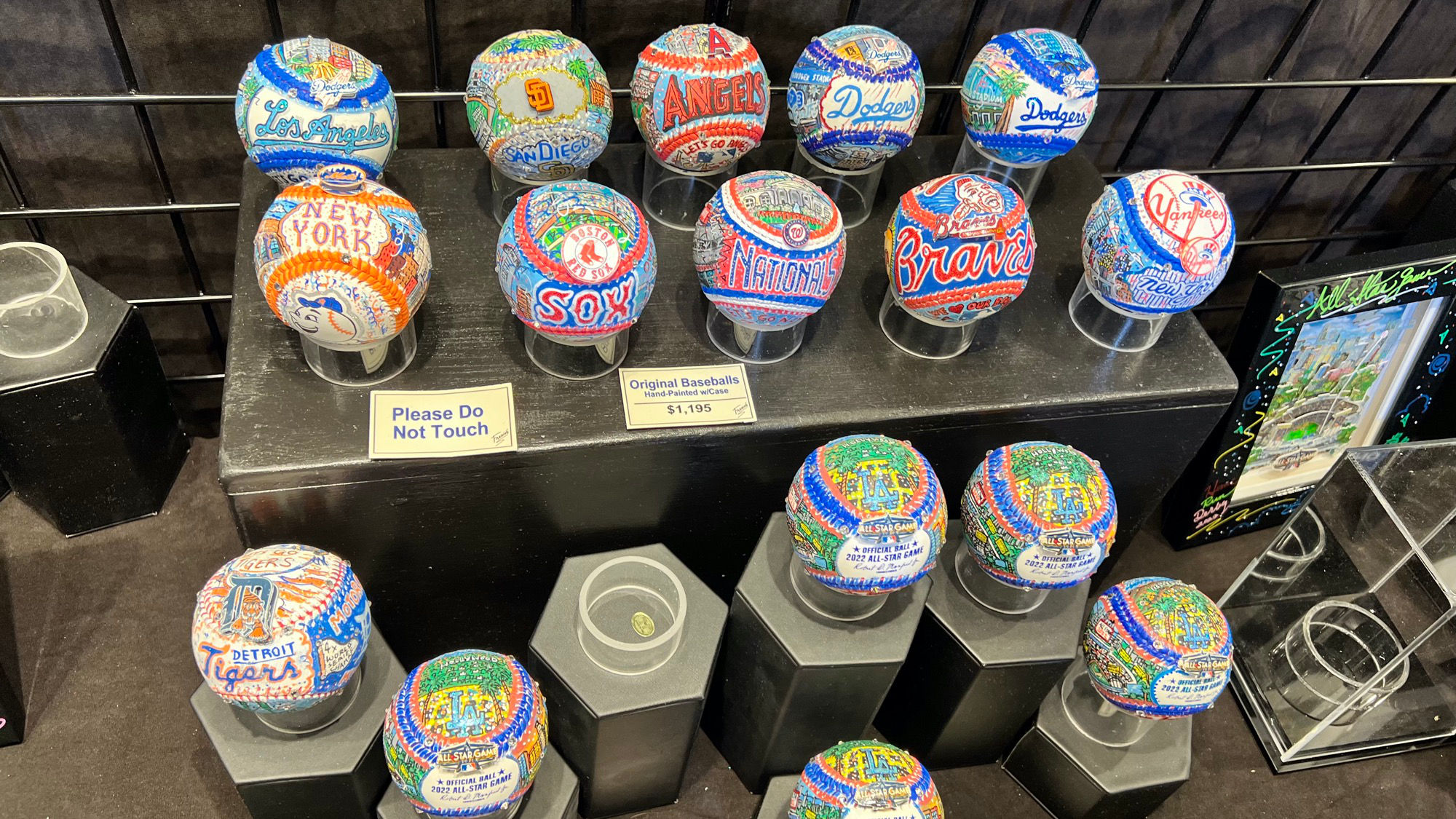 Charles Fazzino Hand Painted Baseballs