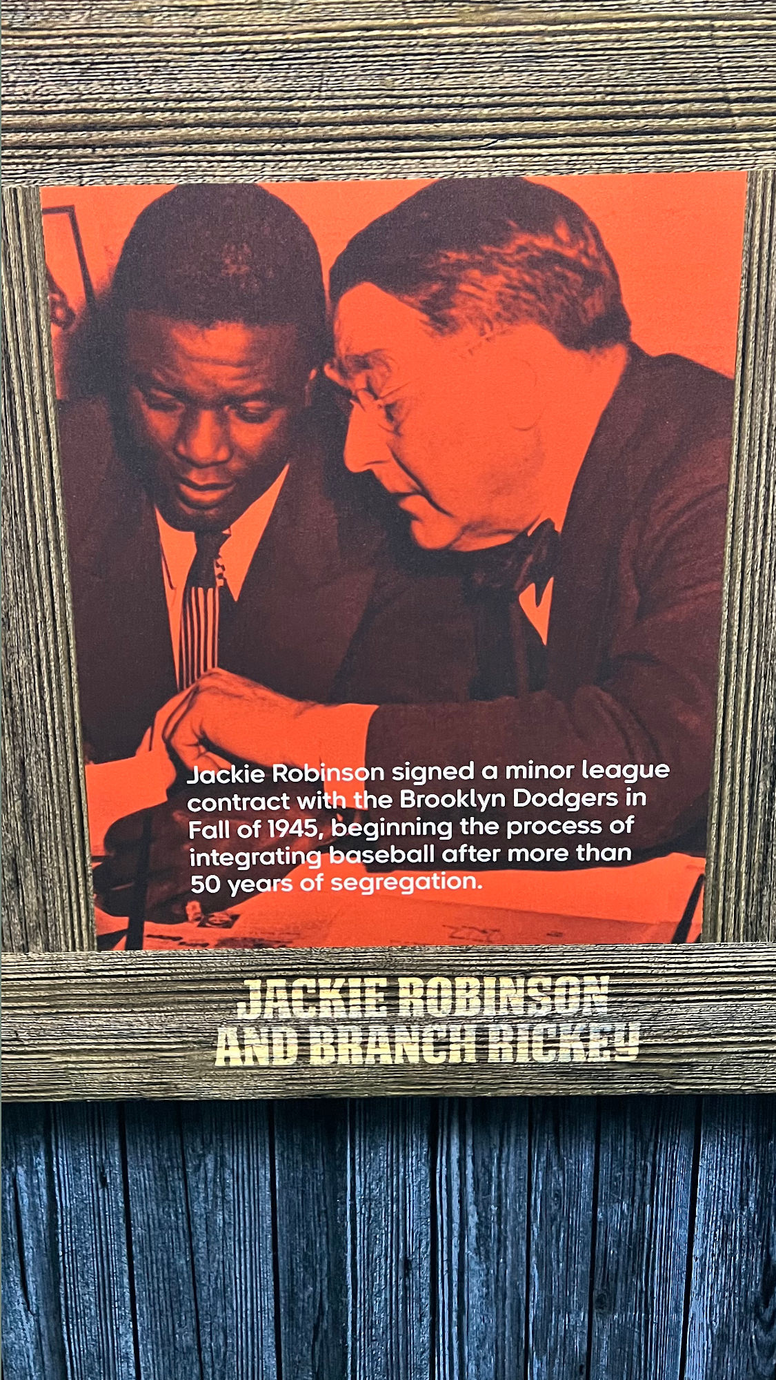 Negro Leagues Jackie Robinson and Branch Rickey