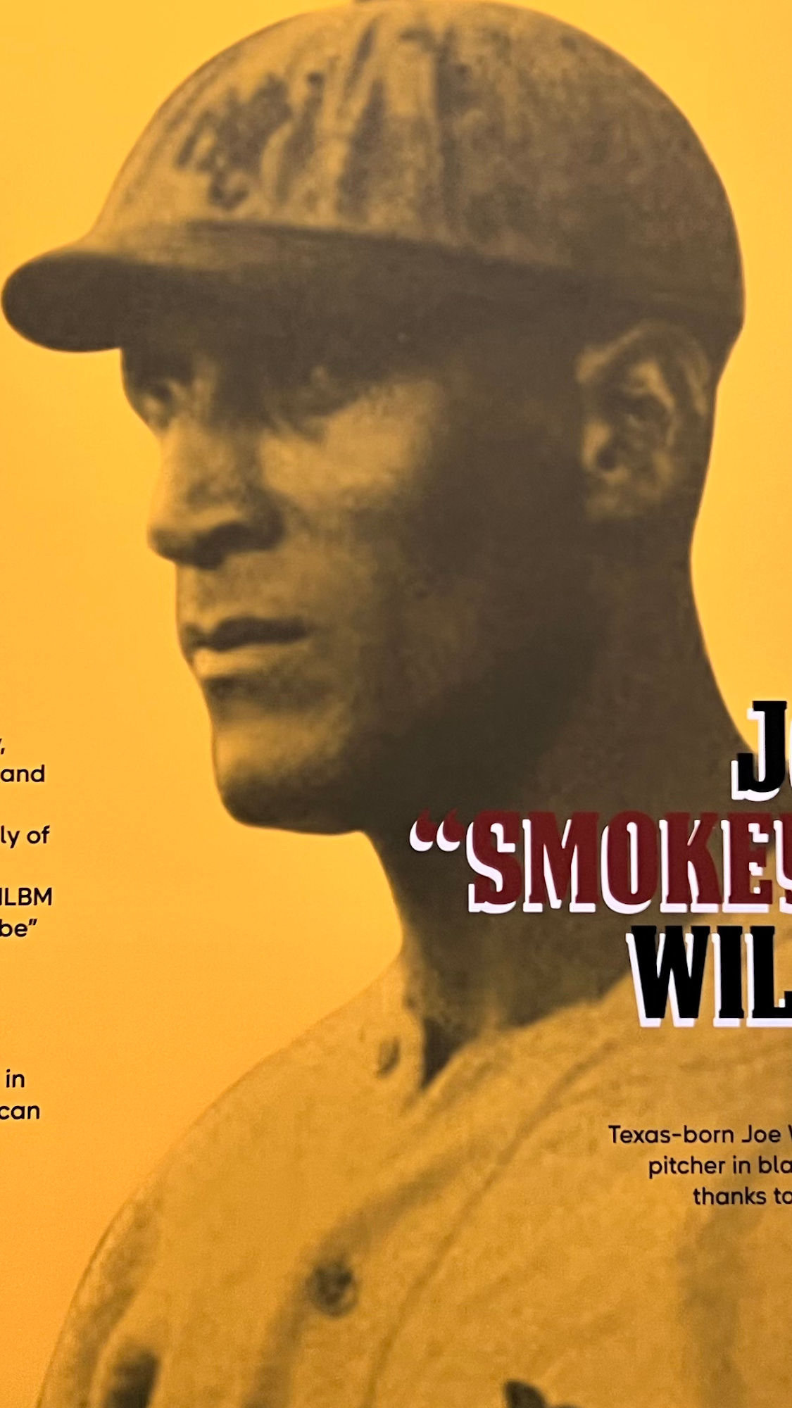 Baseball Museum Joseph Smokey Joe Williams