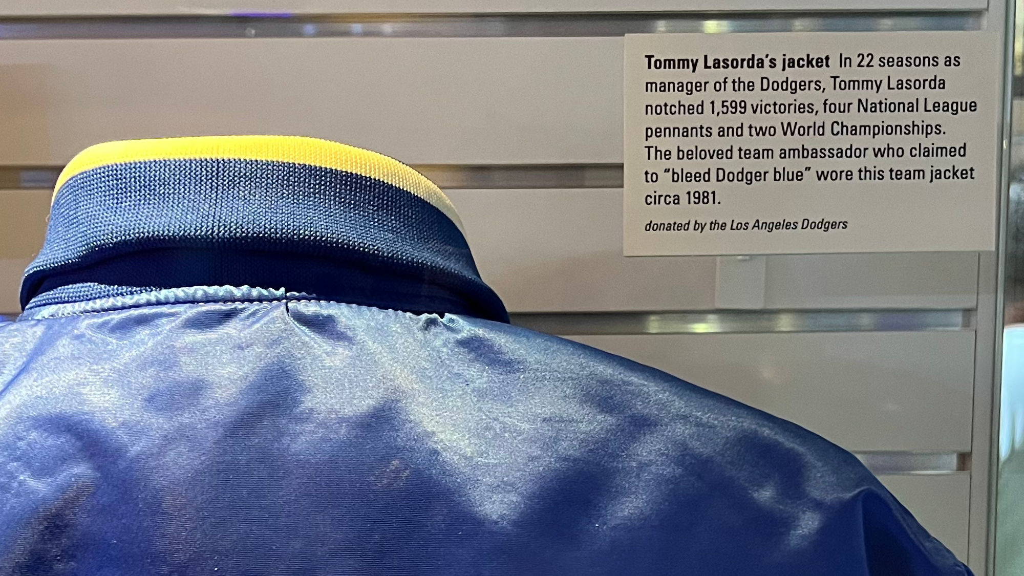 Baseball HoF Tommy Lasorda's Jacket