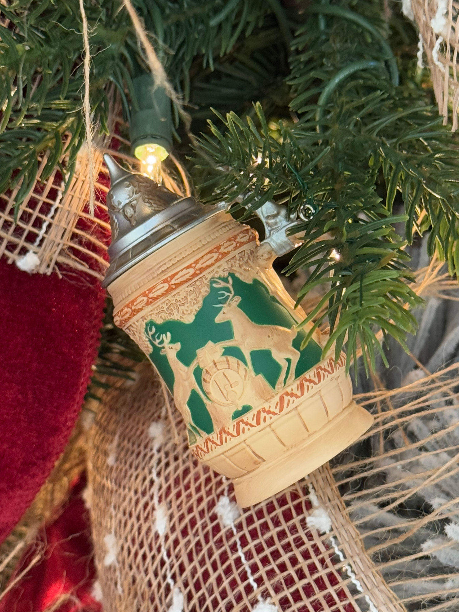 German Stein Christmas Ornament