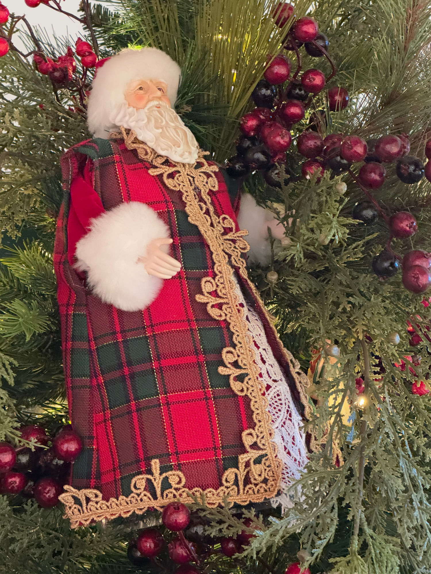 Irish Santa Christmas Ornament