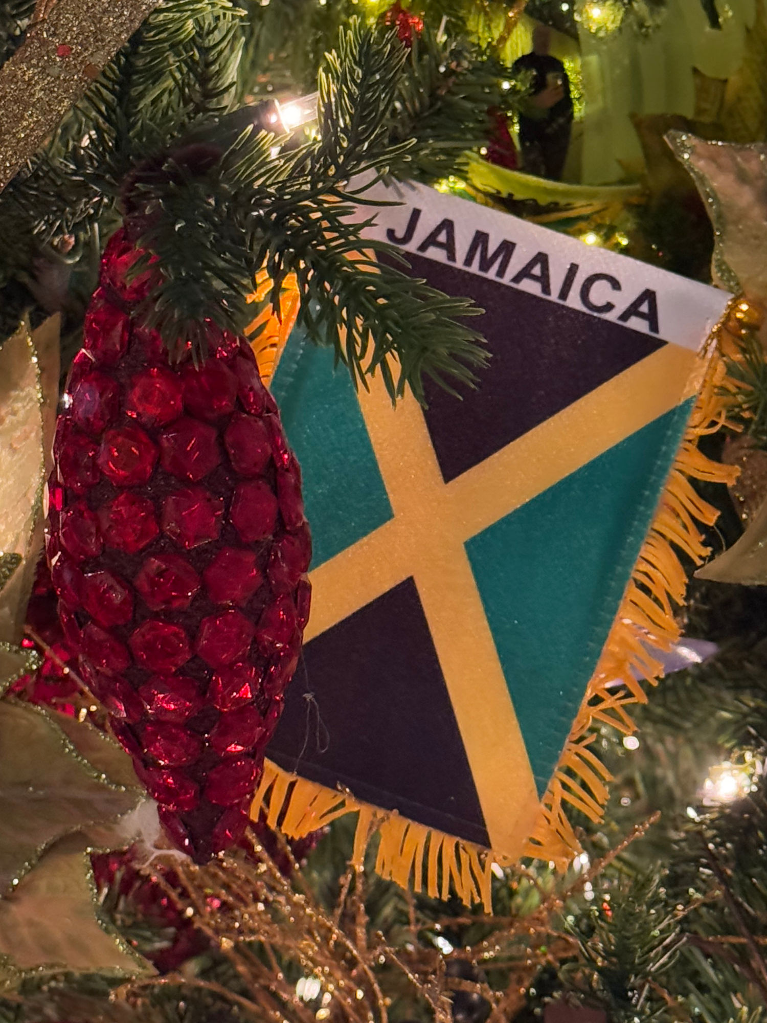 Jamaica Flag Christmas Ornament