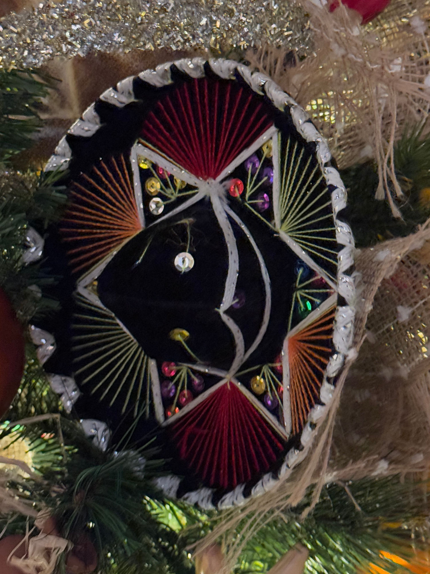 Mexican Sombrero Christmas Ornament