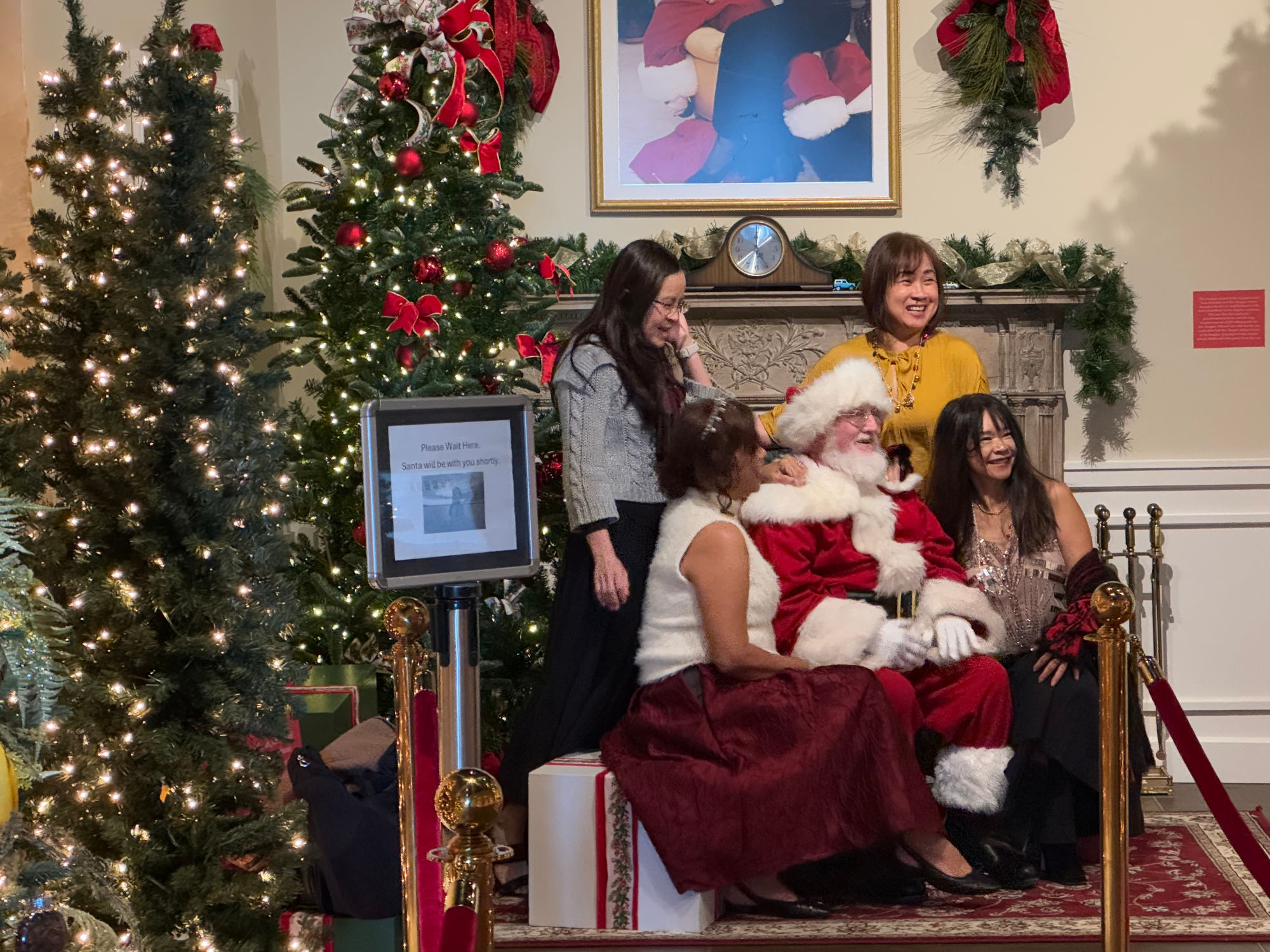 Reagan Library Picture with Santa