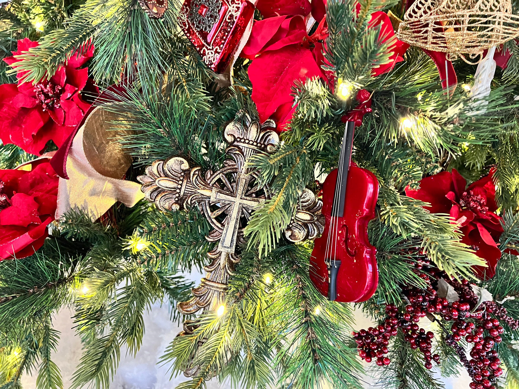 Spanish Cross Christmas Ornament