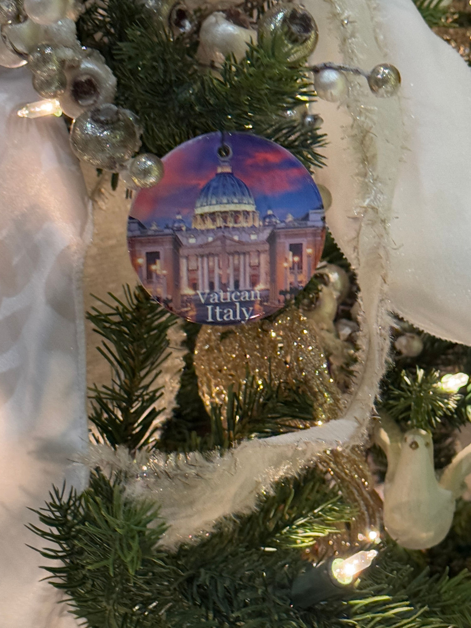 Vatican Italy Christmas Ornament