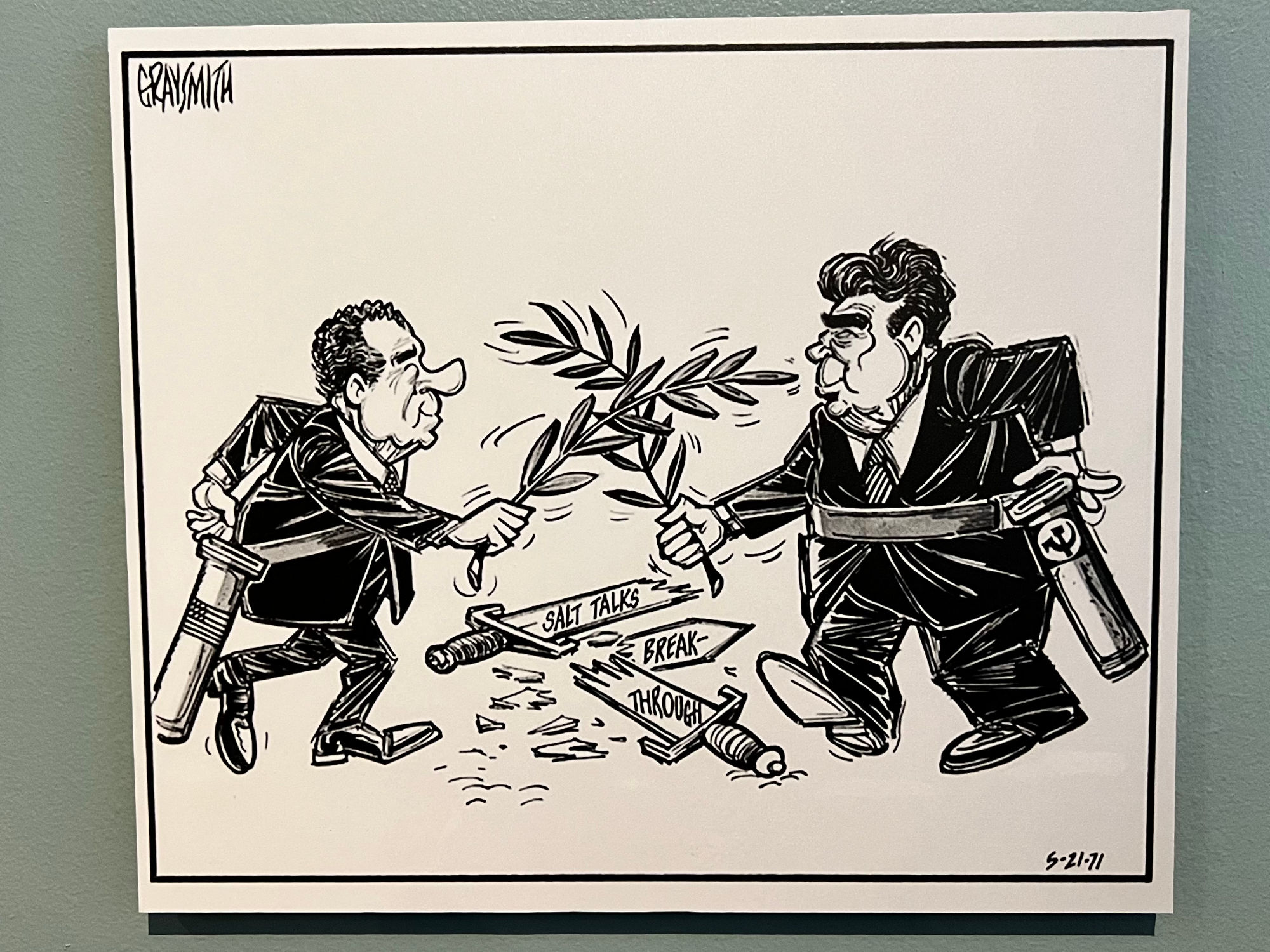 Political Cartoon Break Through