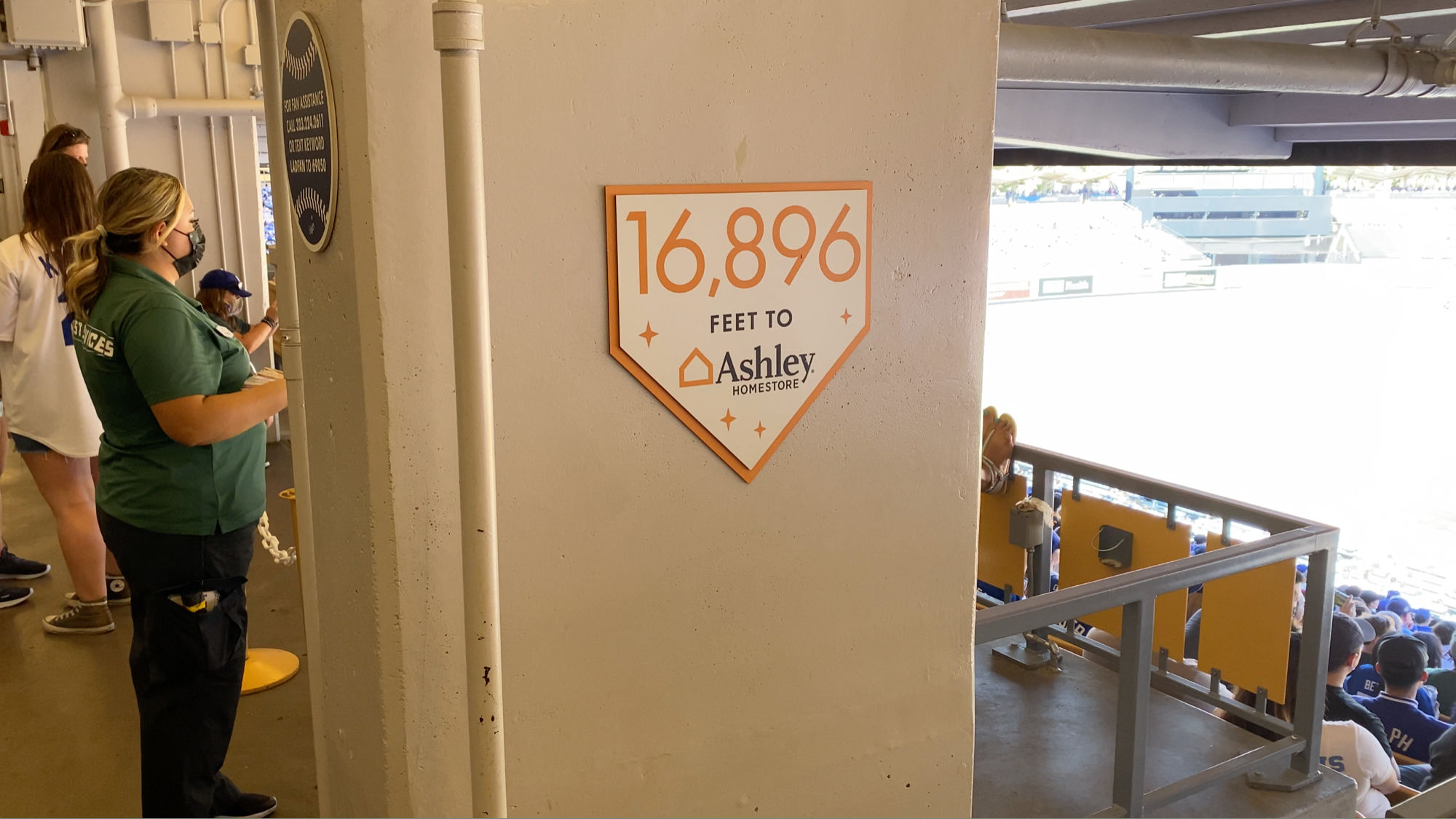 Dodger Stadium 16,896 Feet to Ashley Homestore