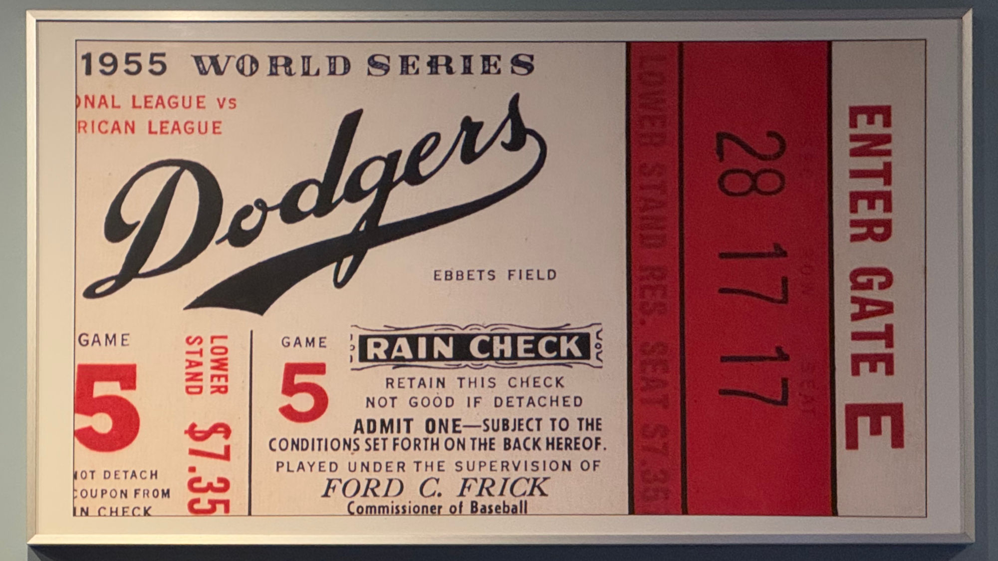 1955 World Series Ebbets Field