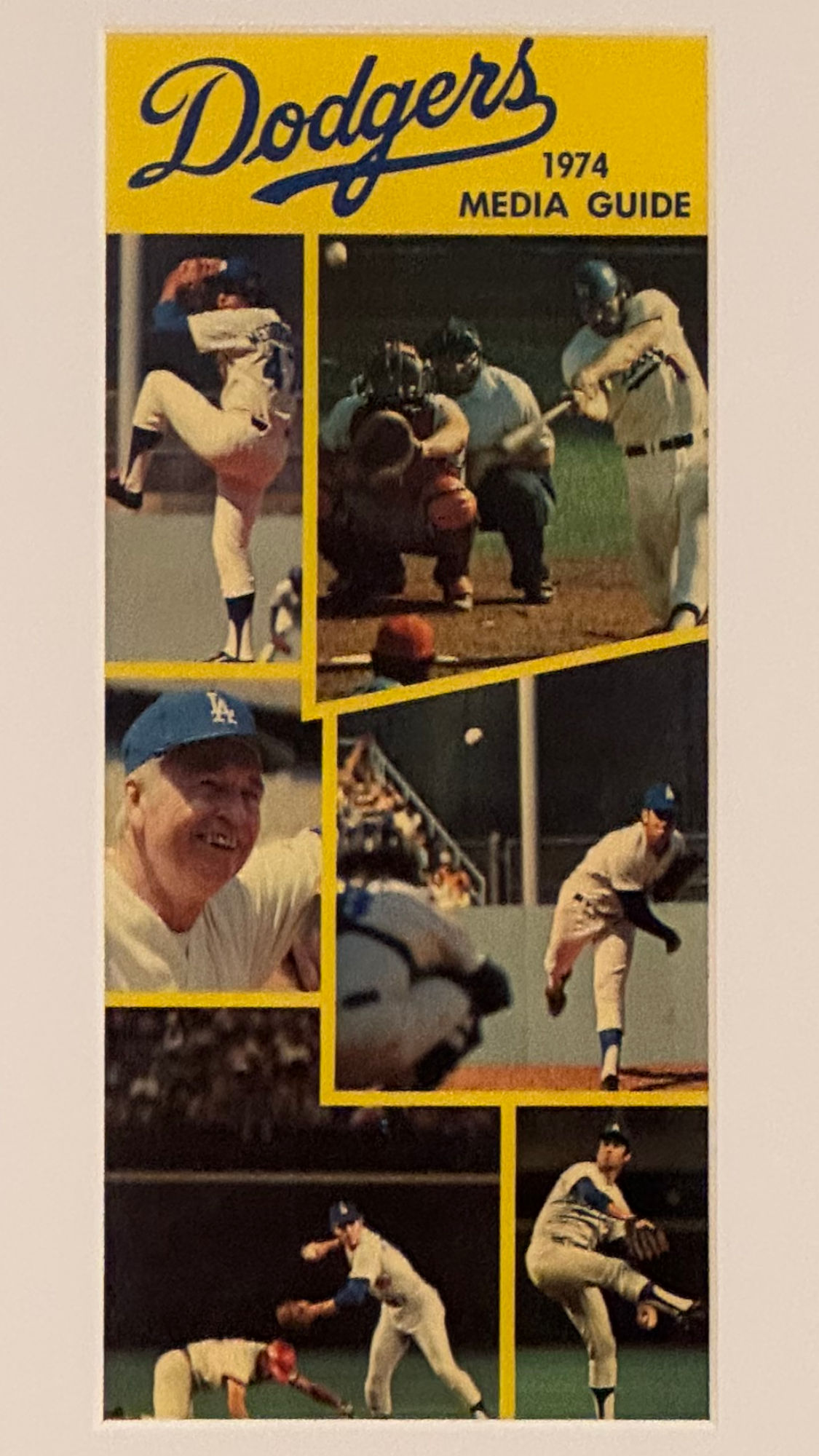1974 Dodgers Media Guide Cover 1974 Dodgers Media Guide Cover