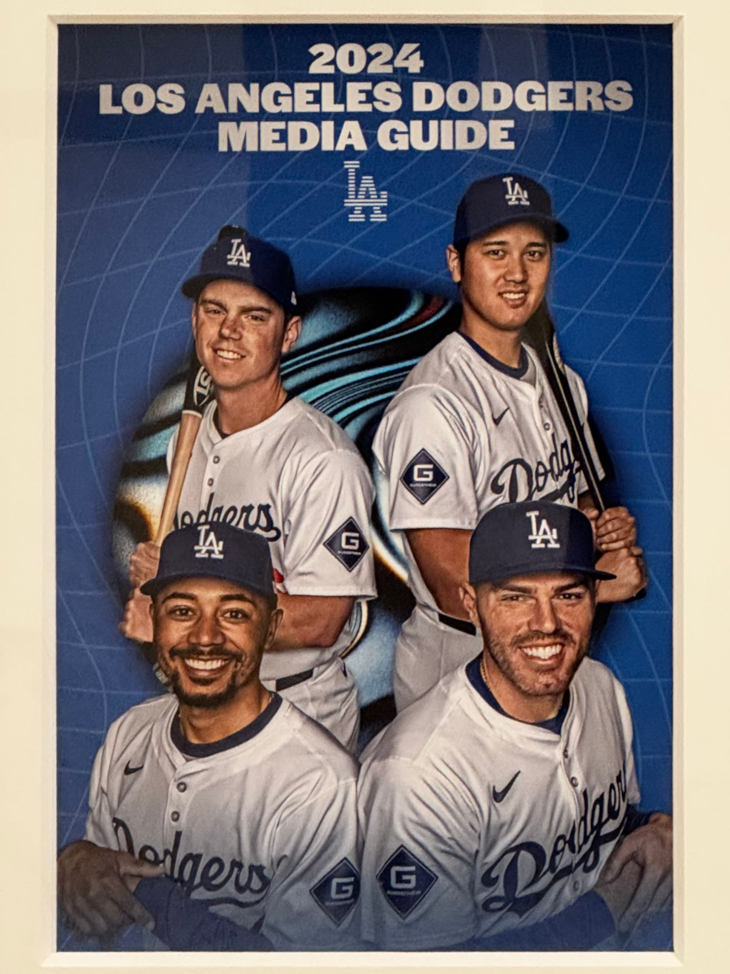 2024 Los Angeles Dodgers Media Guide Cover 2024 Los Angeles Dodgers Media Guide Cover