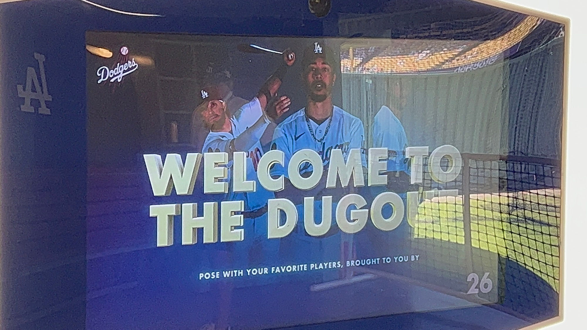 Dodger Dugout Virtual Photo Welcome