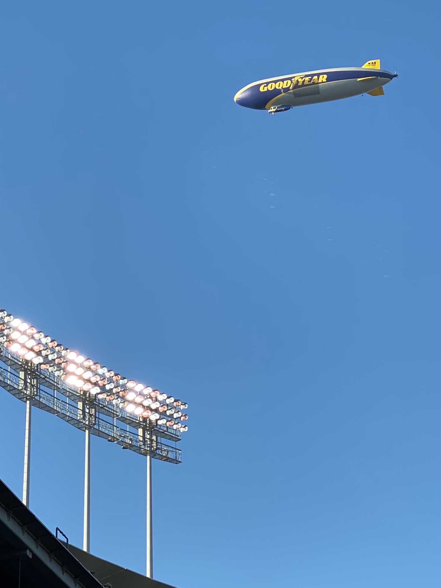 Dodger Game Good Year Blimp