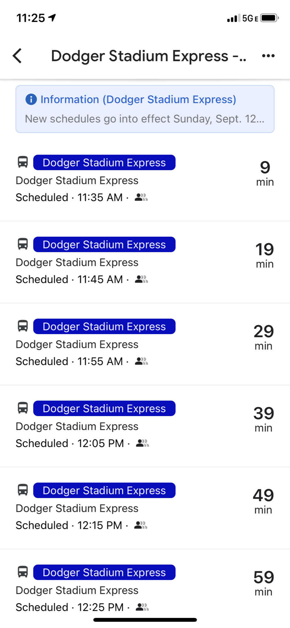 Dodger Stadium Express Route