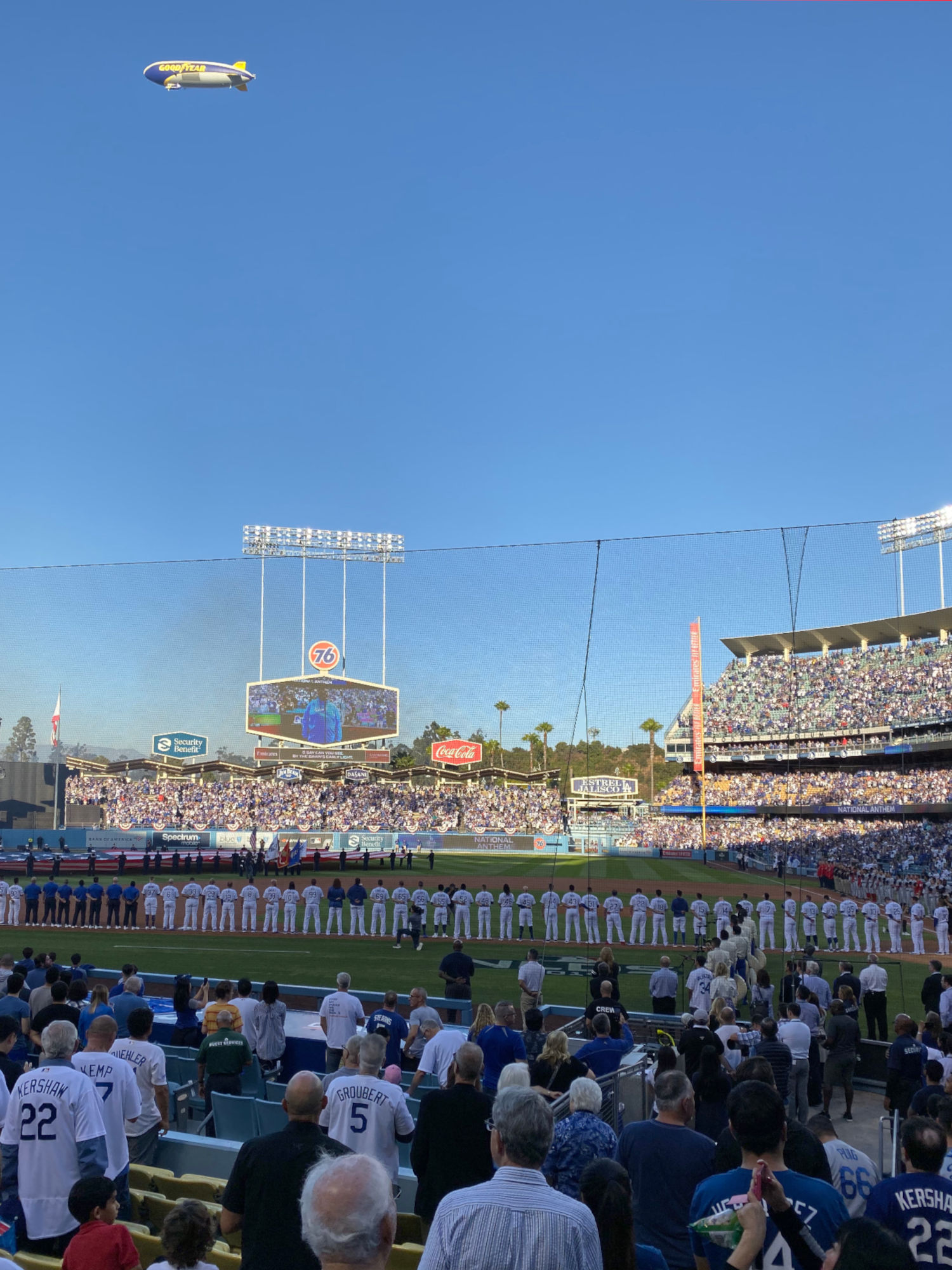 Dodger Stadium Good Year Blimp