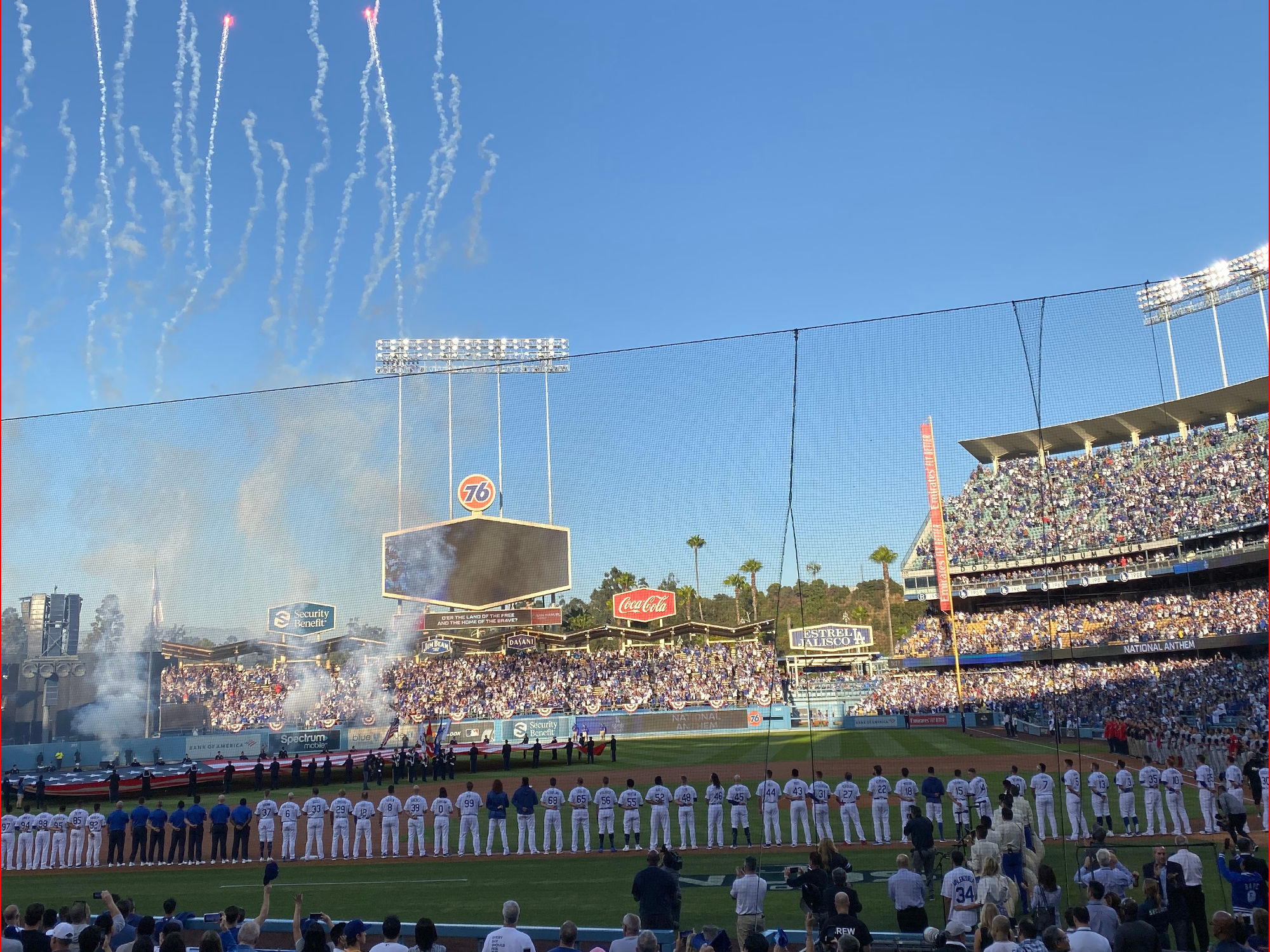 Dodger Stadium Opening Ceremony