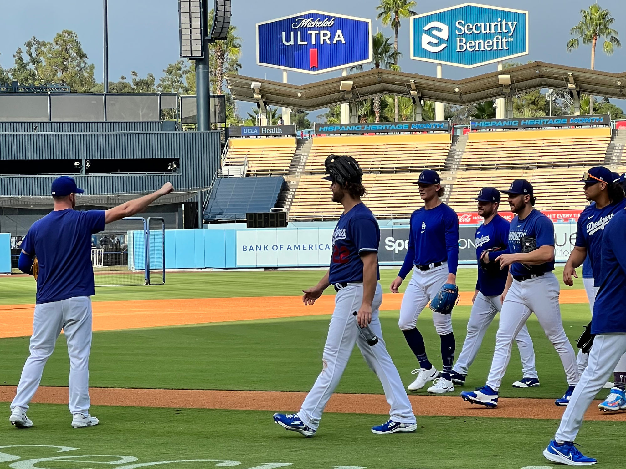 Dodgers Batting Practice Kershaw