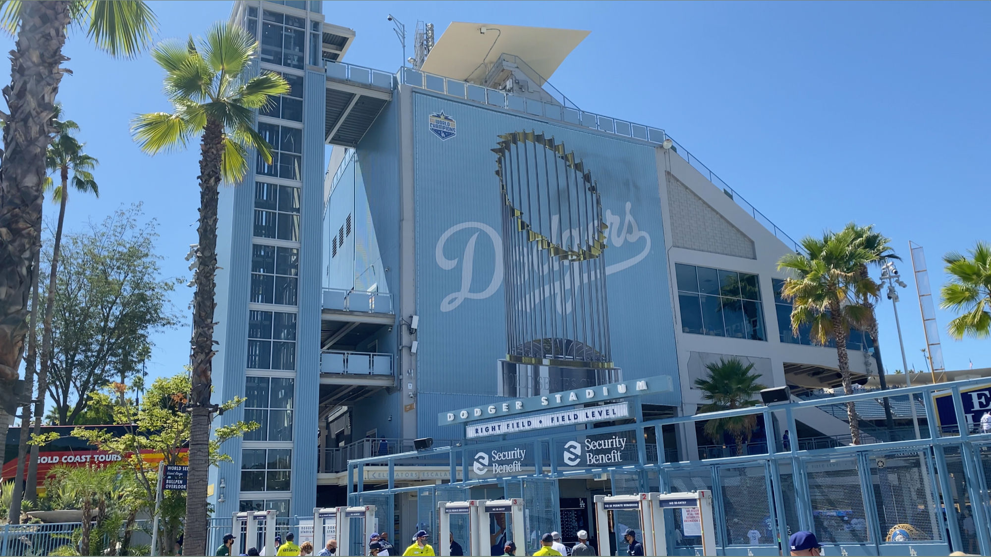 Entrances and Exits at Dodger Stadium