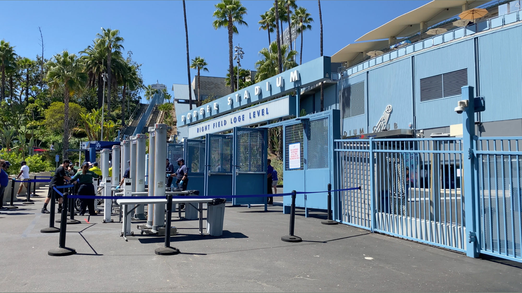 Entrances and Exits at Dodger Stadium