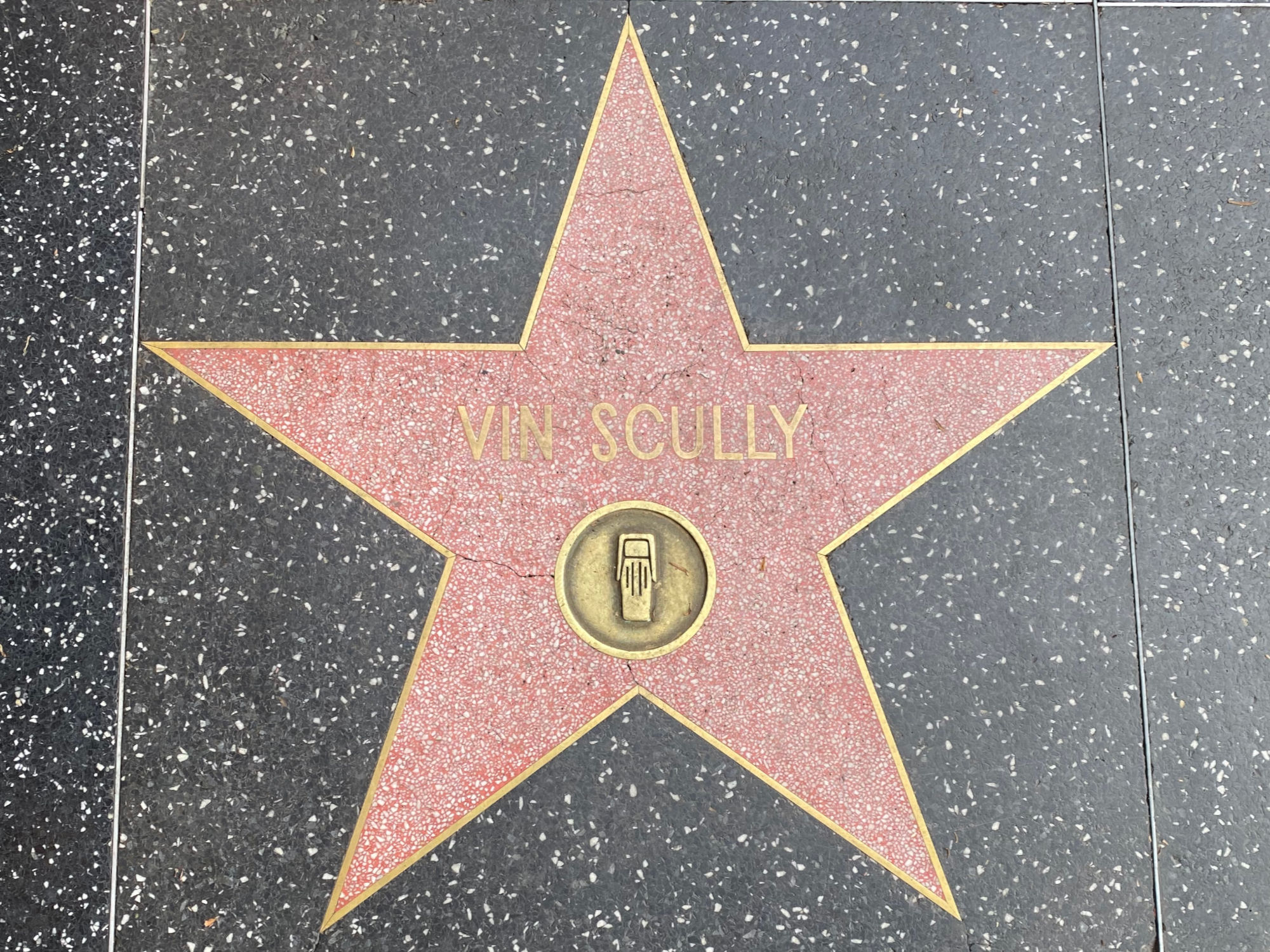 Hollywood Walk of Fame Vin Scully Star