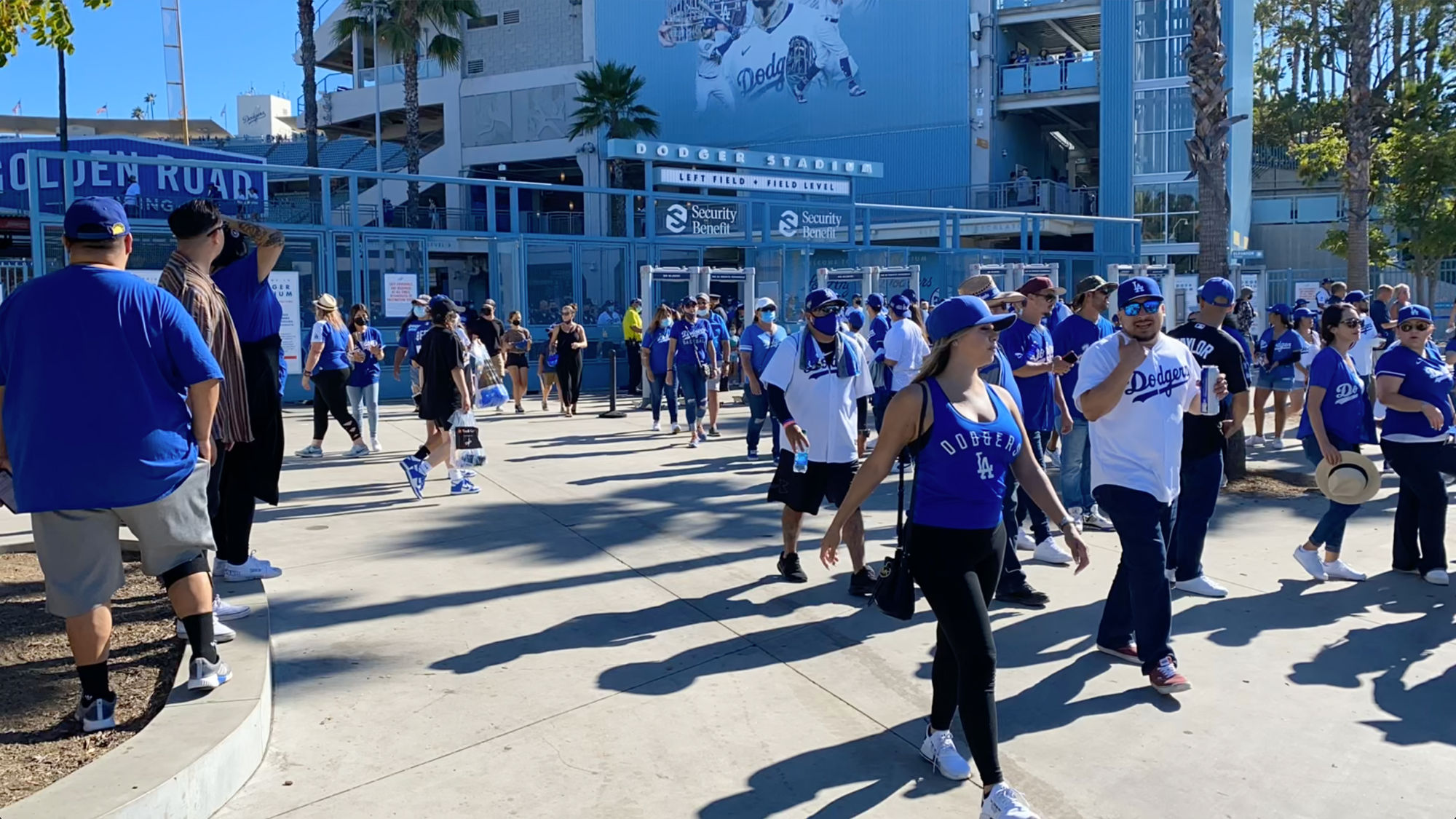 Entrances and Exits at Dodger Stadium