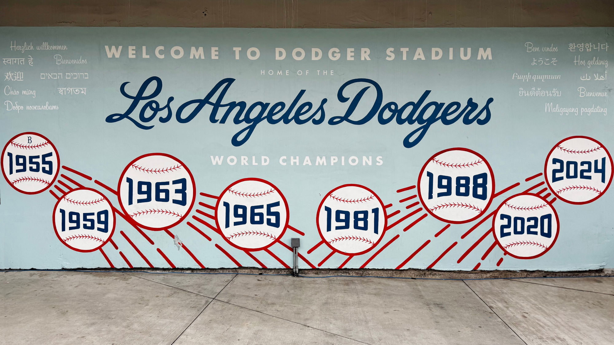 2025 Mural Welcome to Dodger Stadium