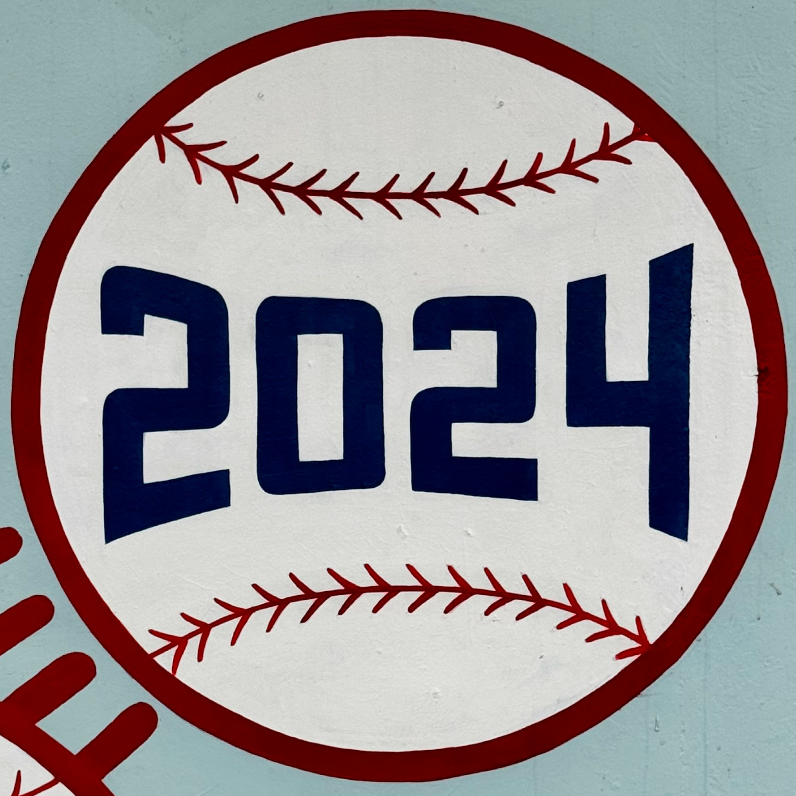 2024 World Champions Baseball Mural