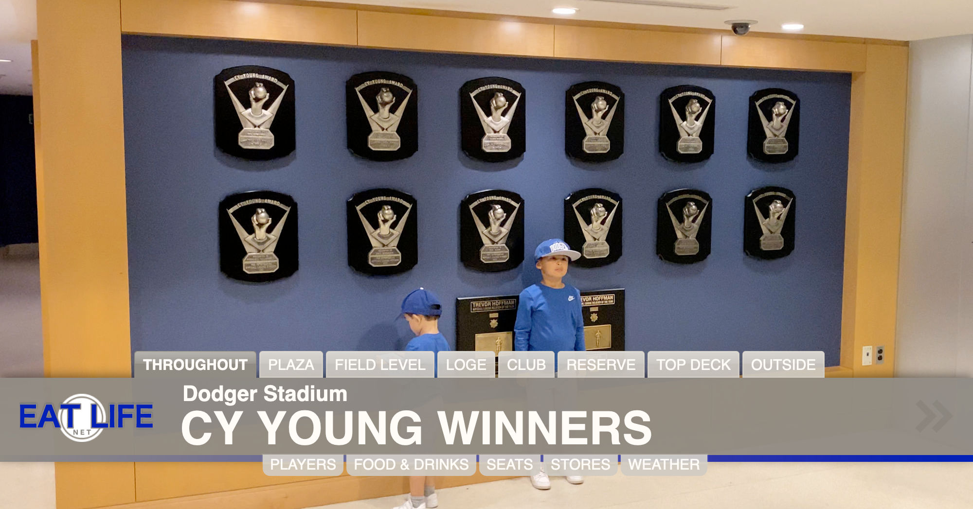 Cy Young Award Winners at Dodger Stadium