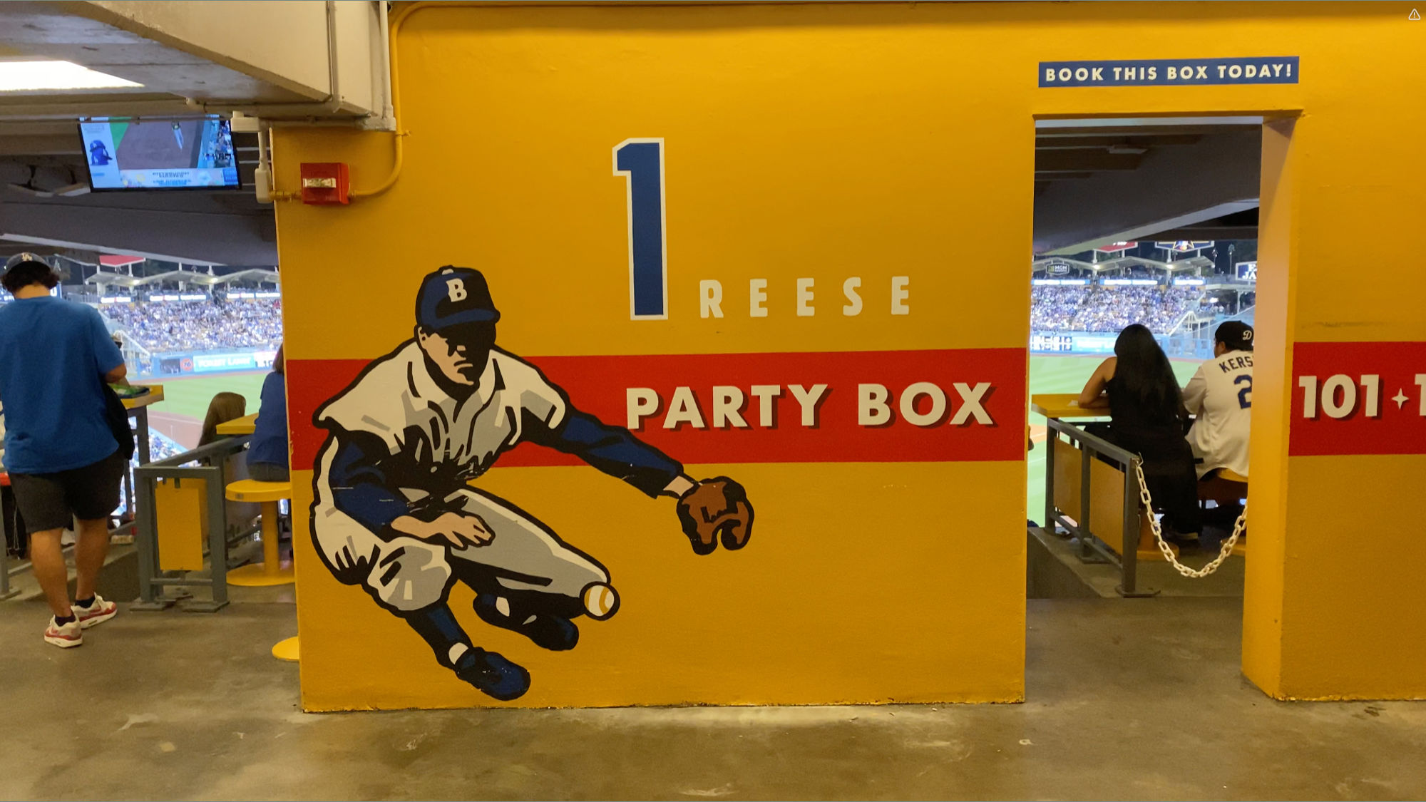 Pee Wee Reese #1 at Dodger Stadium