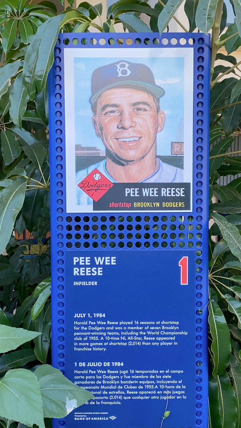 Reese joined Dodgers teammates in Cooperstown in 1984