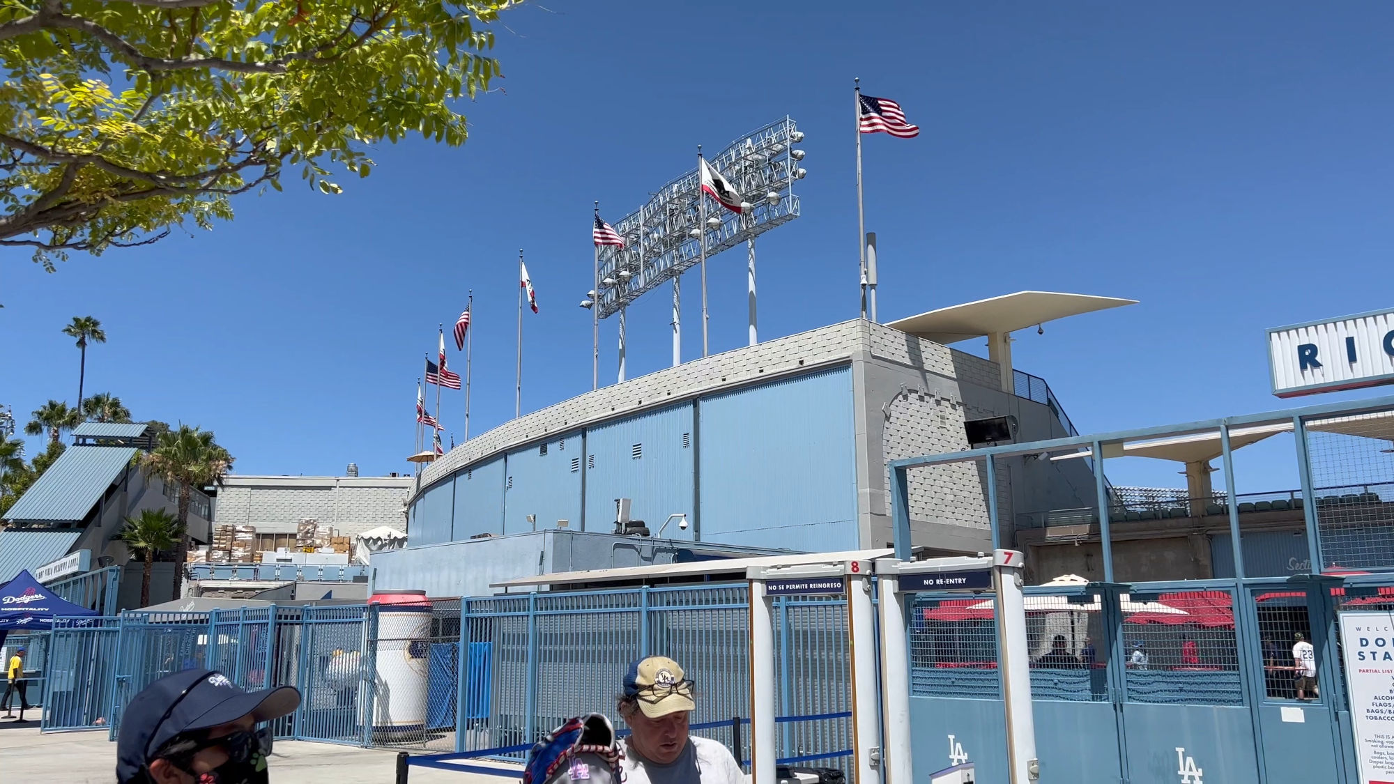 Entrances and Exits at Dodger Stadium