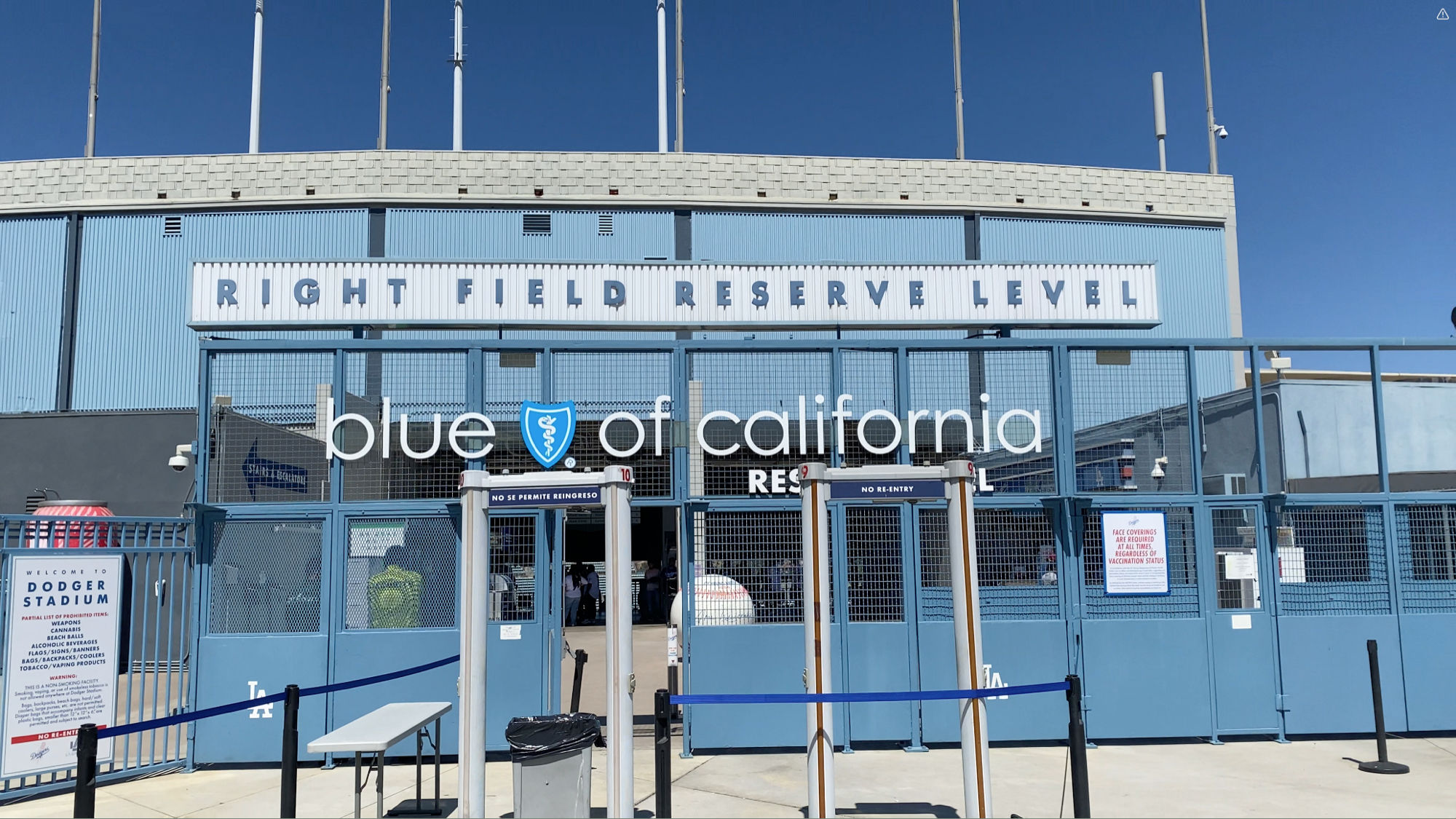 Los Angeles, CA Dodger Stadium Sunset Gate A Entrance Sign…