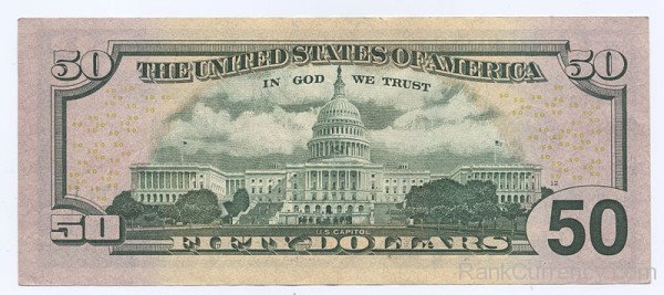 US Capitol is on the $50 Bill