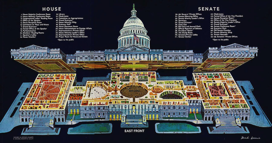 Cutaway of the Capitol Building