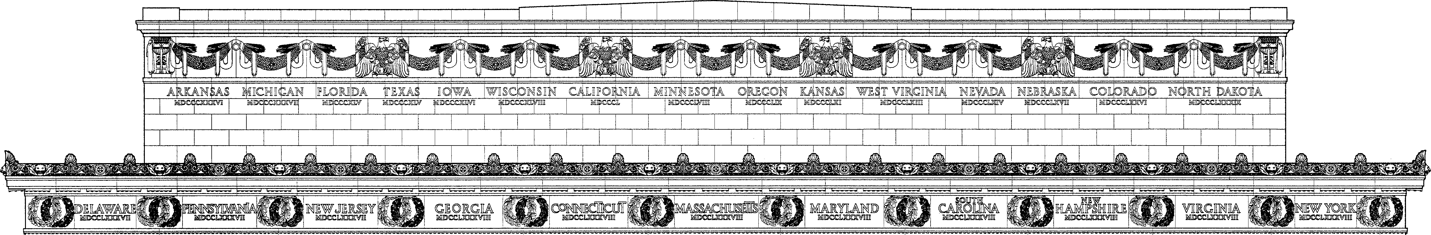 Lincoln Memorial Frieze East Face
