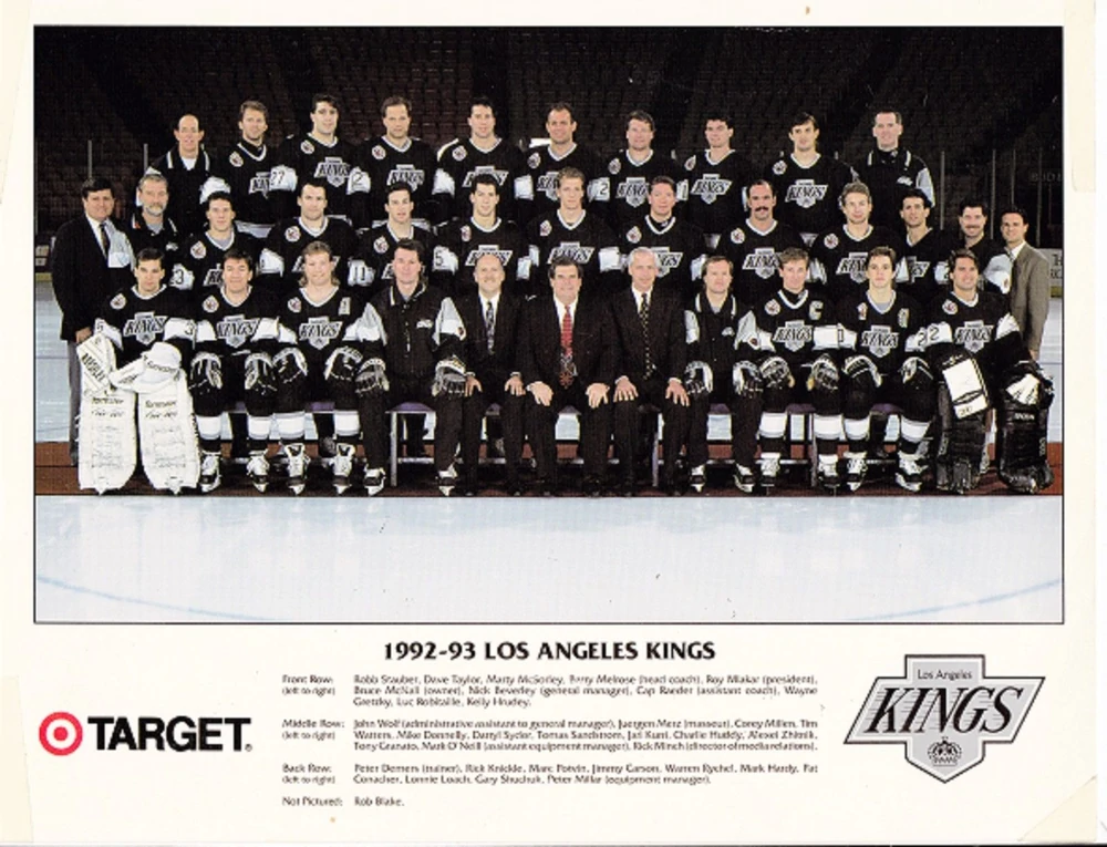 1992-93 LA Kings Team Photo