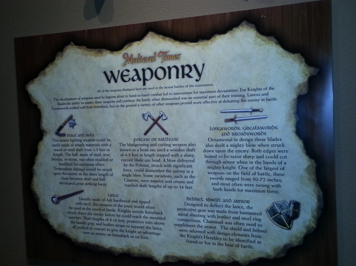 Medieval Times Weaponry