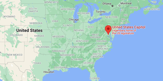 United States Capitol on Google Maps