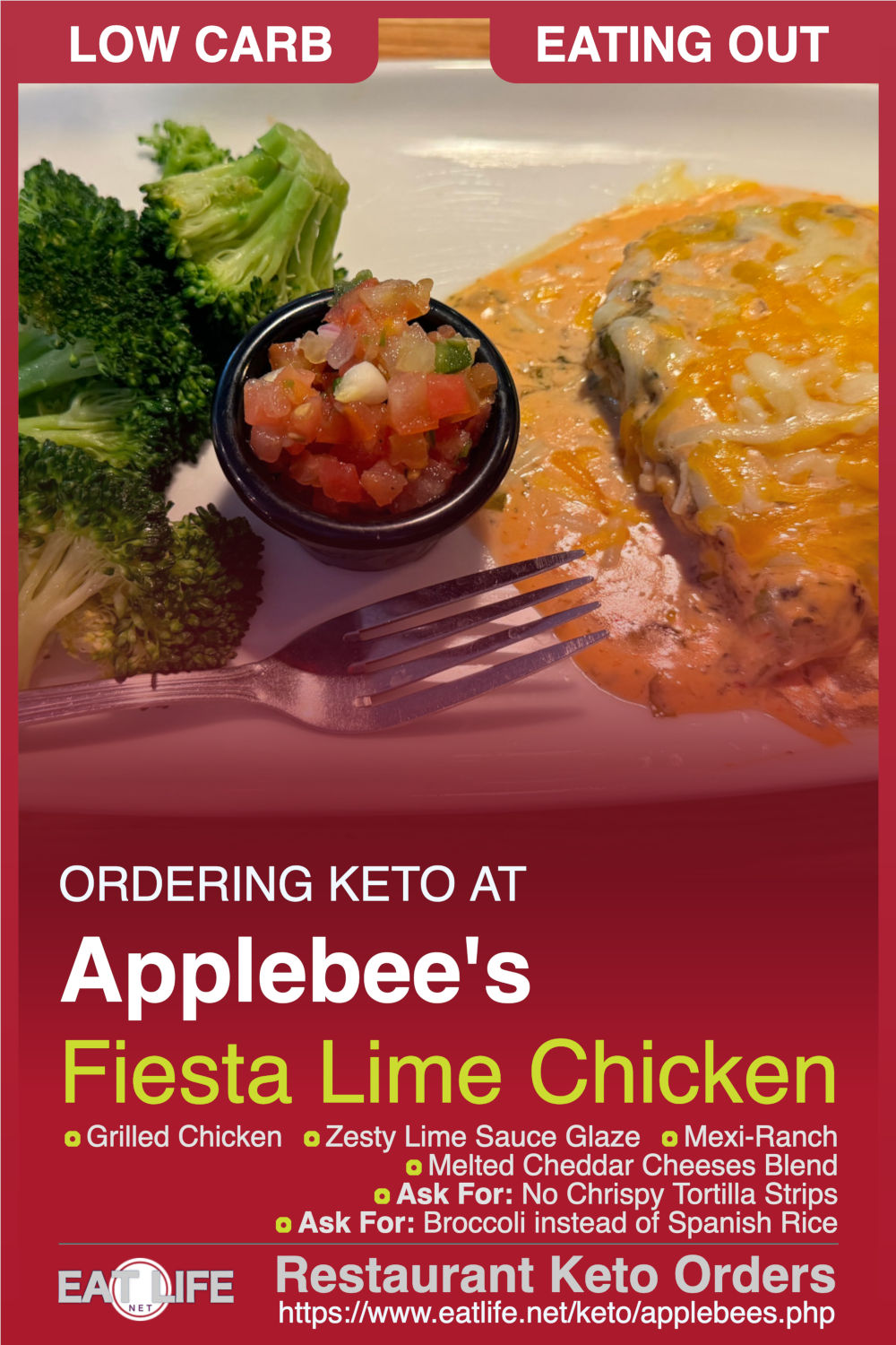 Applebees Keto Fiesta Lime Chicken