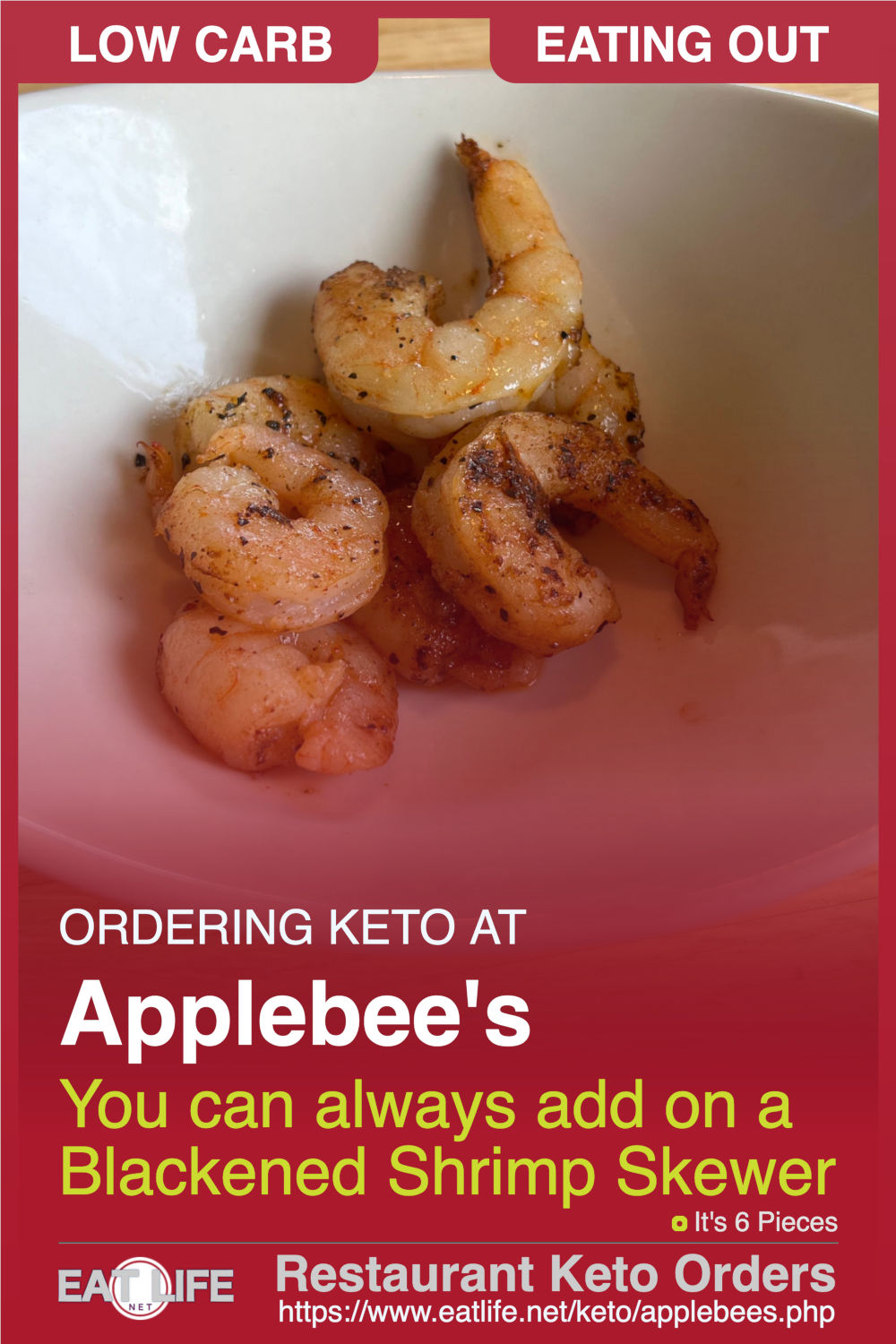 Applebees Keto Shrimp Skewer