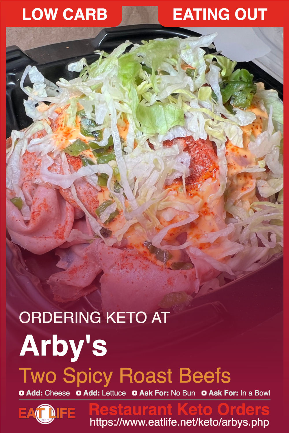 Arbys Keto Spicy Roast Beef