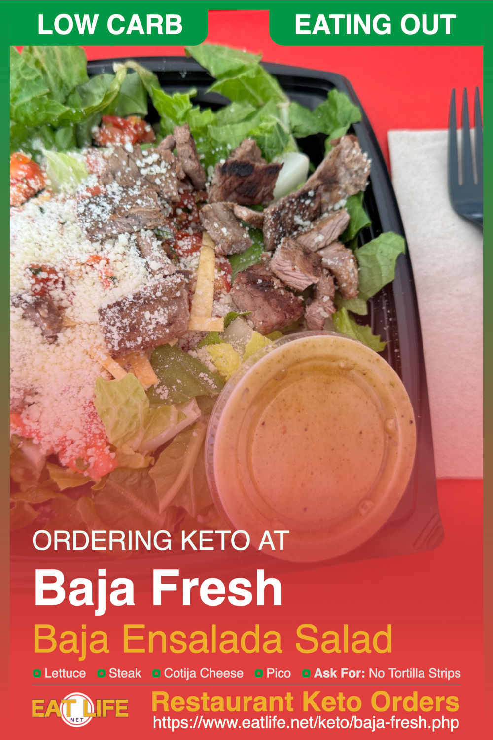 Baja Fresh Keto Baja Ensalada Salad