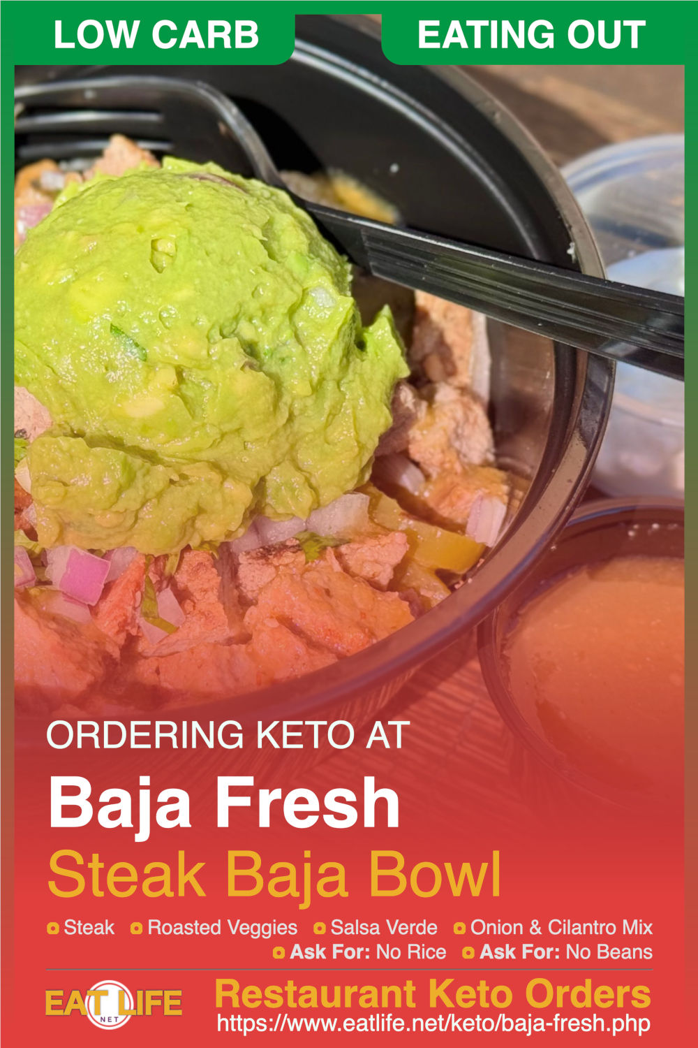 Baja Fresh Keto Steak Baja Bowl