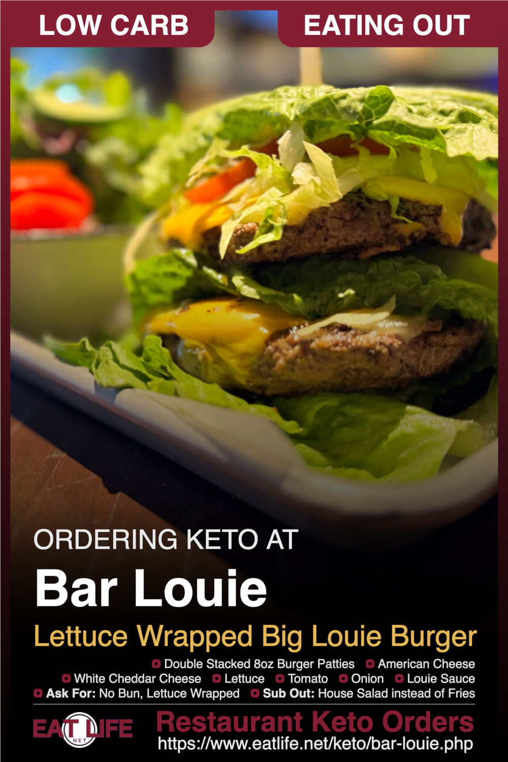 Bar Louie Keto Big Louie Burger