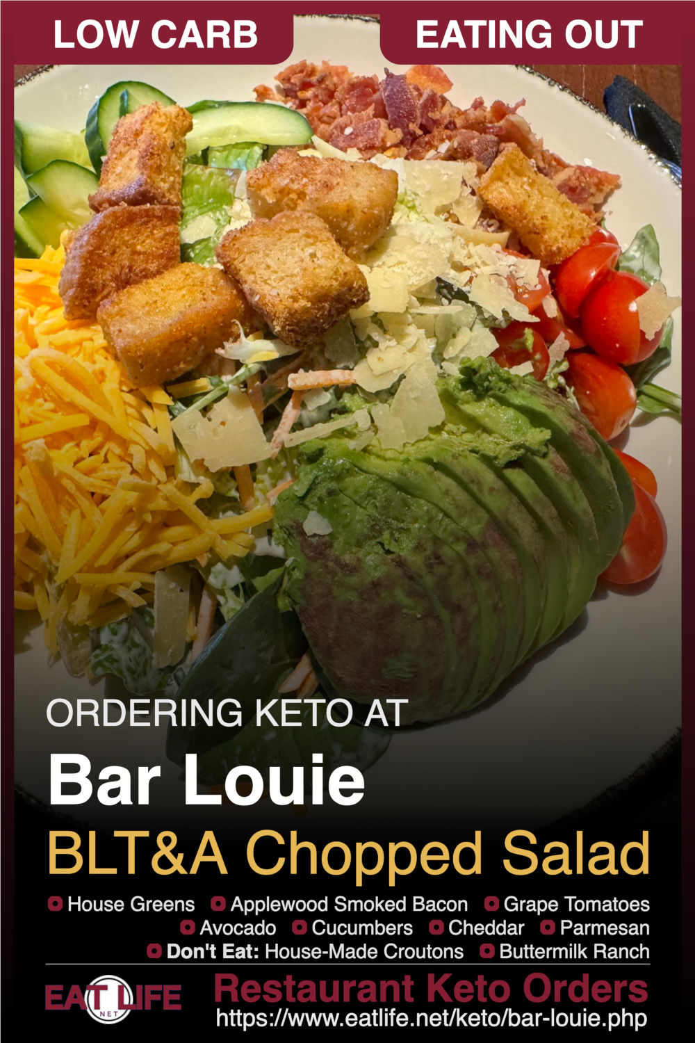 Bar Louie Keto Blta Chopped Salad