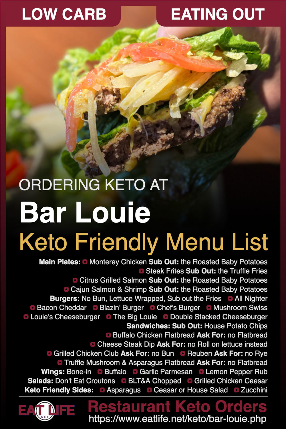 Keto at Bar Louie