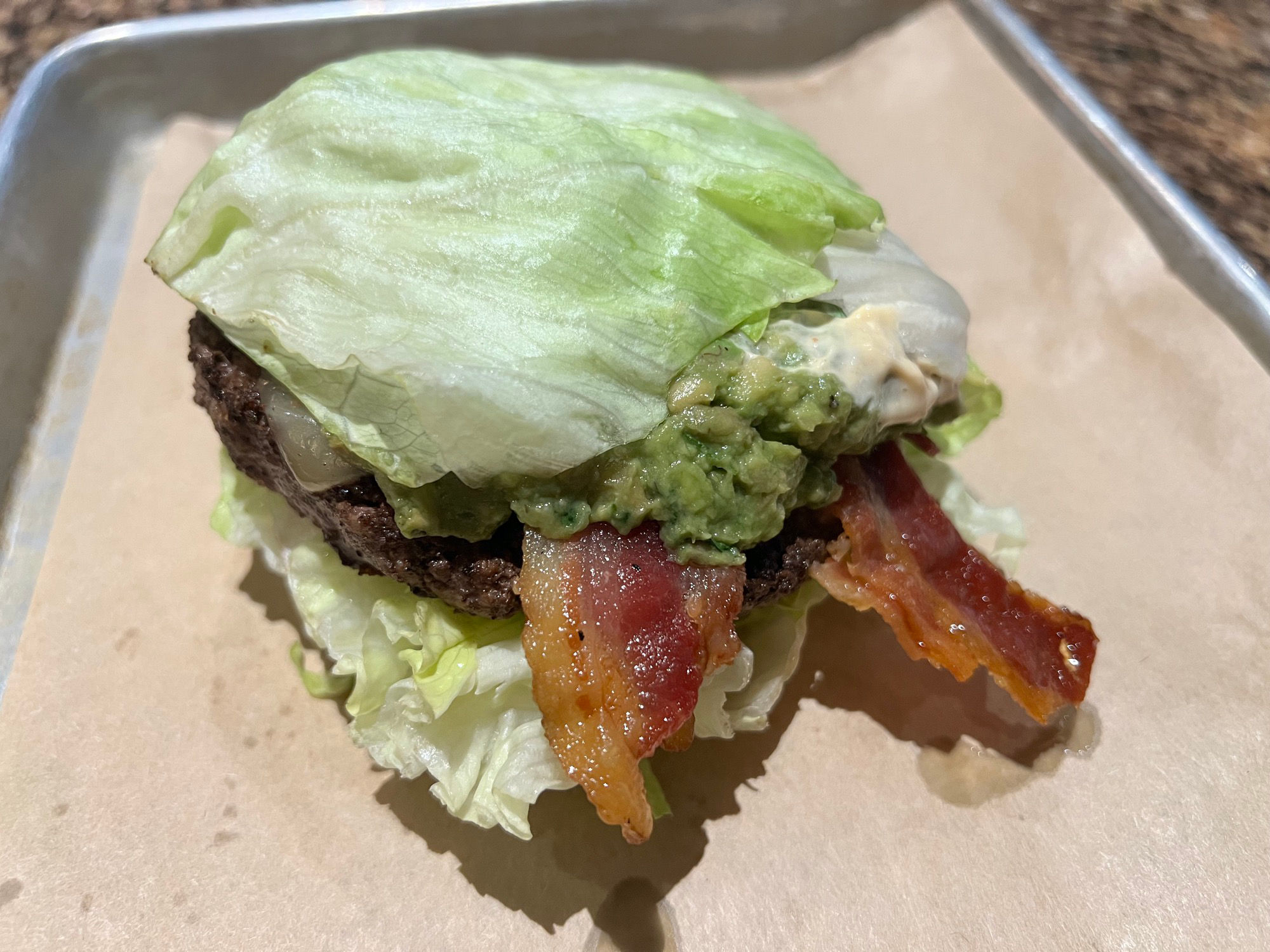 Bj's Restaurant Bacon Guacamole Deluxe Burger